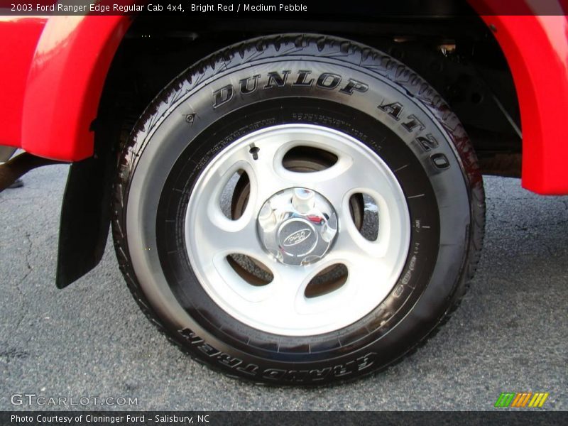 Bright Red / Medium Pebble 2003 Ford Ranger Edge Regular Cab 4x4