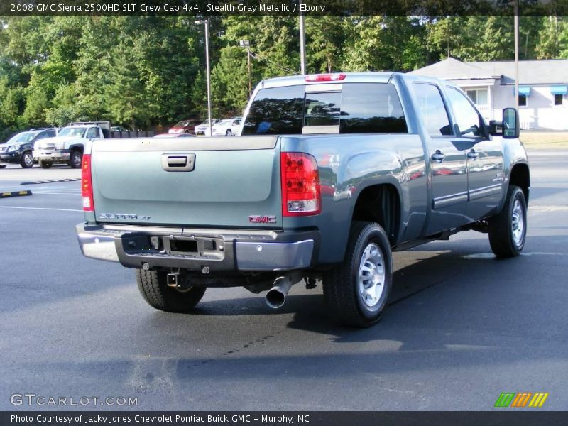 Stealth Gray Metallic / Ebony 2008 GMC Sierra 2500HD SLT Crew Cab 4x4
