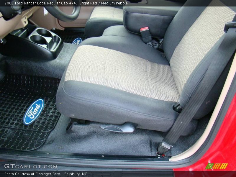 Bright Red / Medium Pebble 2003 Ford Ranger Edge Regular Cab 4x4