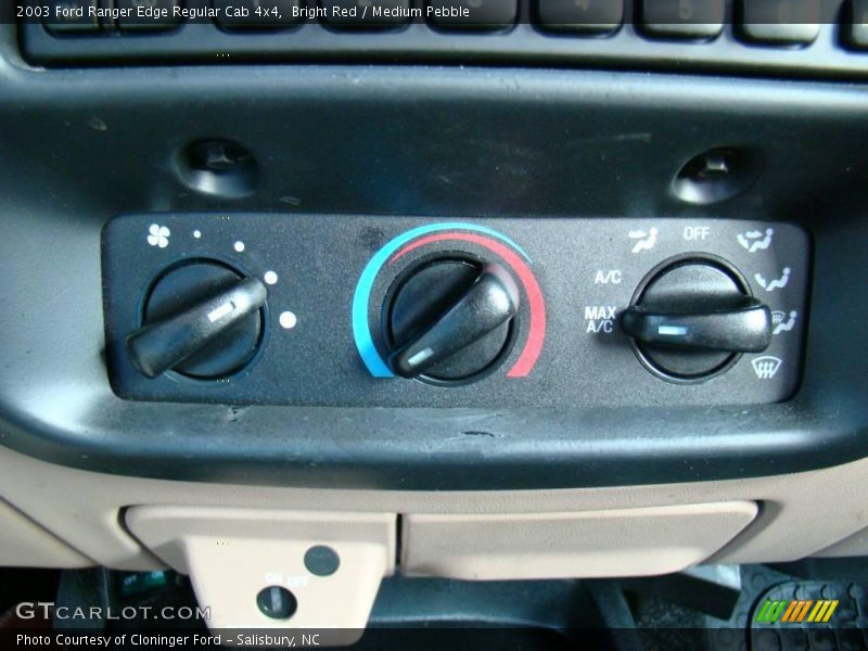 Bright Red / Medium Pebble 2003 Ford Ranger Edge Regular Cab 4x4