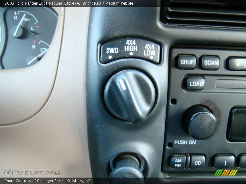 Bright Red / Medium Pebble 2003 Ford Ranger Edge Regular Cab 4x4
