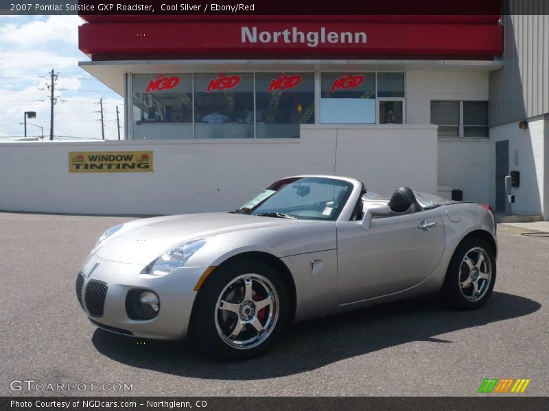 Cool Silver / Ebony/Red 2007 Pontiac Solstice GXP Roadster