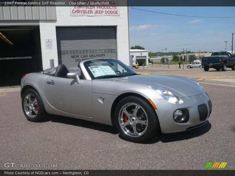 Cool Silver / Ebony/Red 2007 Pontiac Solstice GXP Roadster