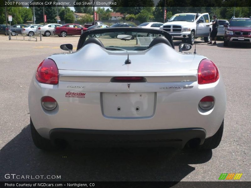 Cool Silver / Ebony/Red 2007 Pontiac Solstice GXP Roadster