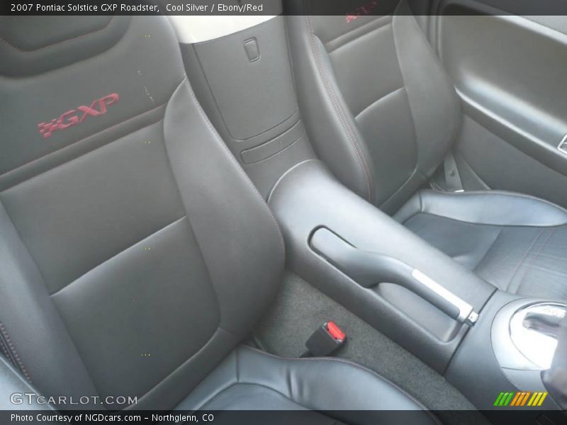 Cool Silver / Ebony/Red 2007 Pontiac Solstice GXP Roadster