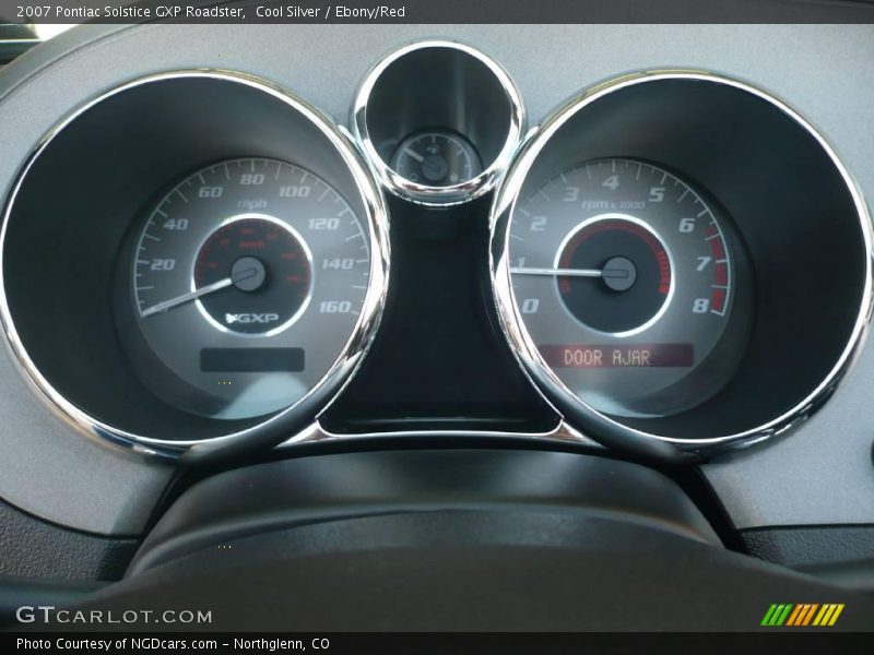 Cool Silver / Ebony/Red 2007 Pontiac Solstice GXP Roadster