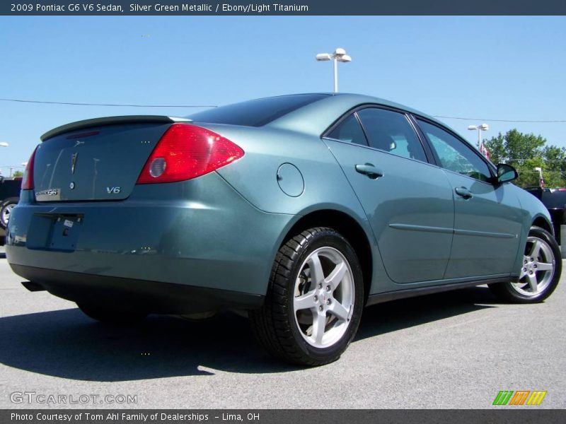Silver Green Metallic / Ebony/Light Titanium 2009 Pontiac G6 V6 Sedan