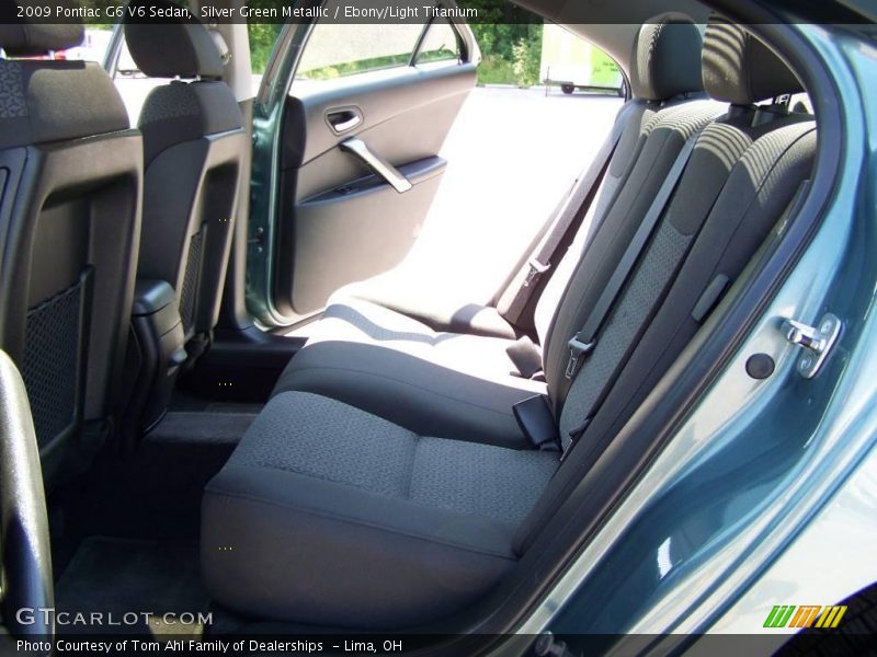 Silver Green Metallic / Ebony/Light Titanium 2009 Pontiac G6 V6 Sedan