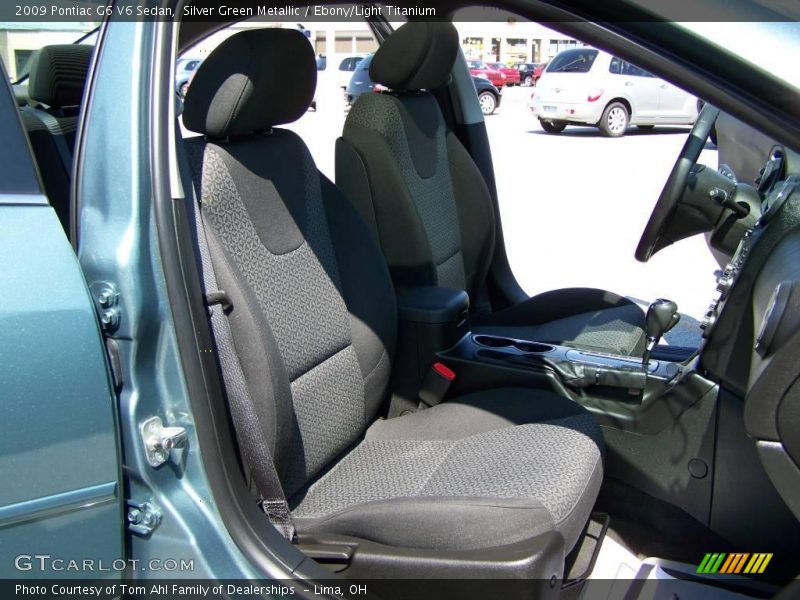 Silver Green Metallic / Ebony/Light Titanium 2009 Pontiac G6 V6 Sedan