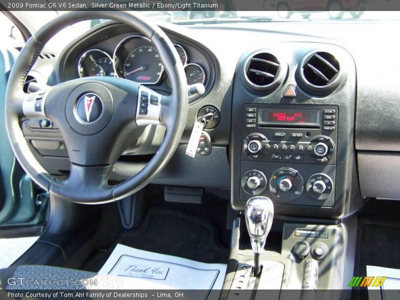 Silver Green Metallic / Ebony/Light Titanium 2009 Pontiac G6 V6 Sedan