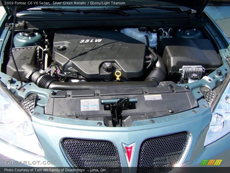 Silver Green Metallic / Ebony/Light Titanium 2009 Pontiac G6 V6 Sedan