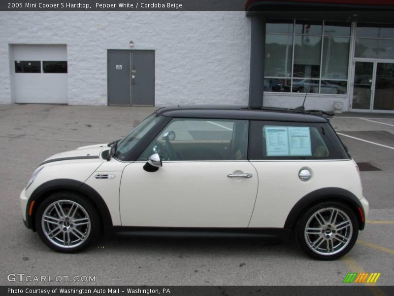 Pepper White / Cordoba Beige 2005 Mini Cooper S Hardtop