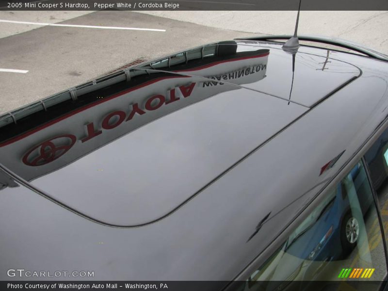 Pepper White / Cordoba Beige 2005 Mini Cooper S Hardtop