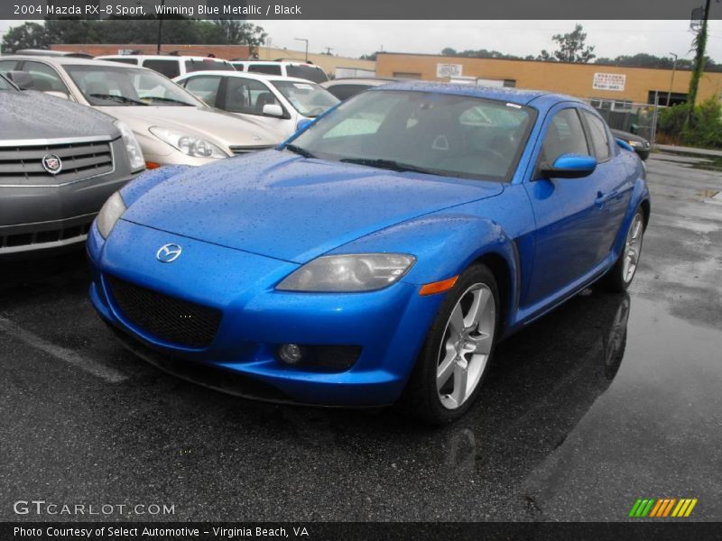 Winning Blue Metallic / Black 2004 Mazda RX-8 Sport