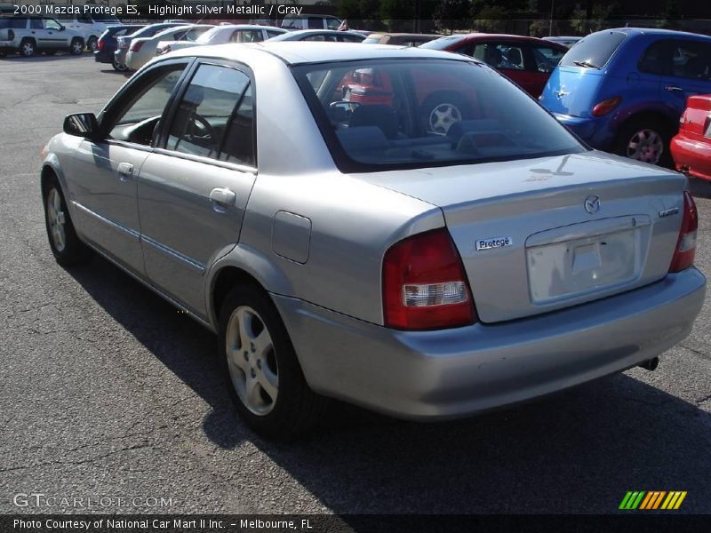 Highlight Silver Metallic / Gray 2000 Mazda Protege ES
