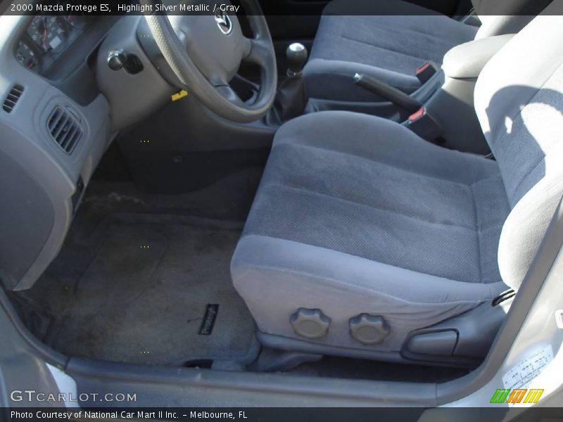 Highlight Silver Metallic / Gray 2000 Mazda Protege ES