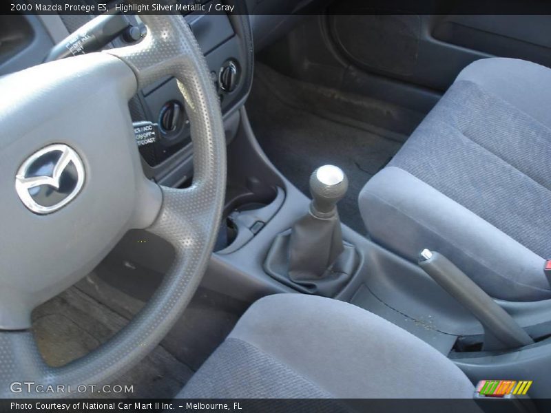 Highlight Silver Metallic / Gray 2000 Mazda Protege ES
