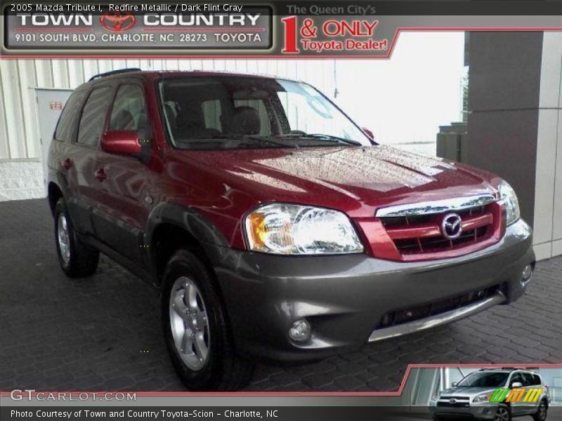 Redfire Metallic / Dark Flint Gray 2005 Mazda Tribute i