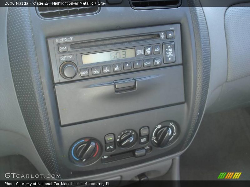 Highlight Silver Metallic / Gray 2000 Mazda Protege ES