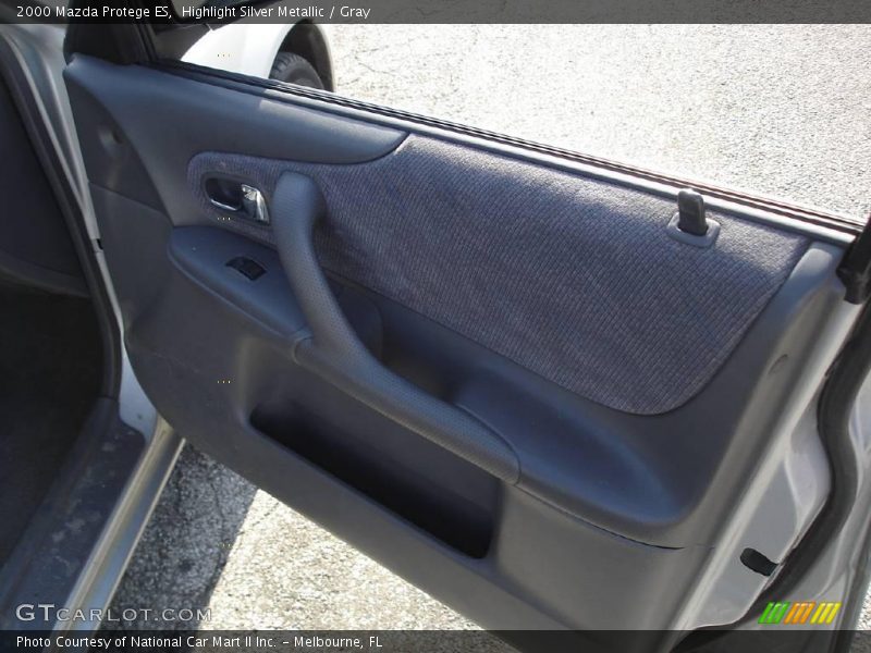 Highlight Silver Metallic / Gray 2000 Mazda Protege ES