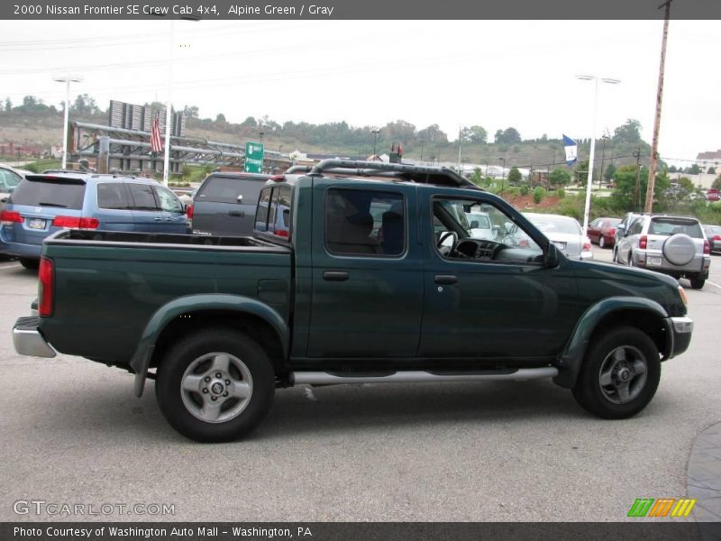 Alpine Green / Gray 2000 Nissan Frontier SE Crew Cab 4x4