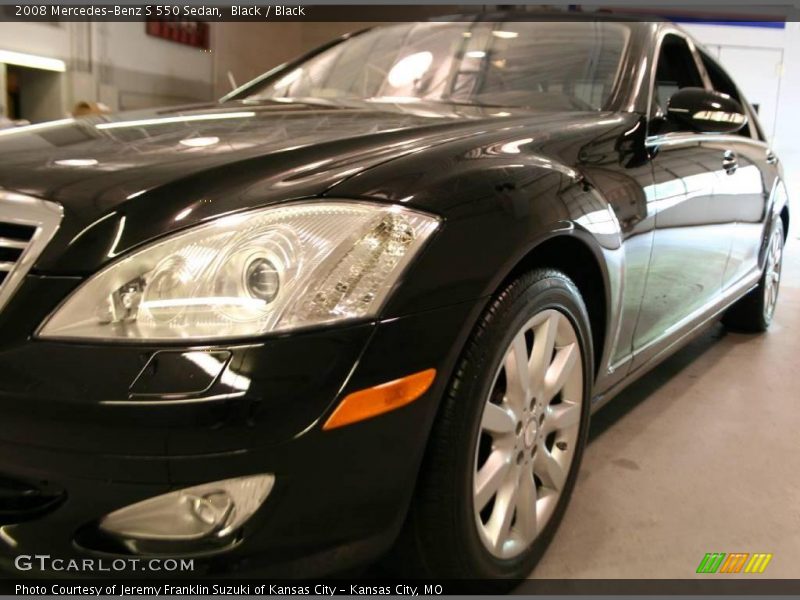 Black / Black 2008 Mercedes-Benz S 550 Sedan