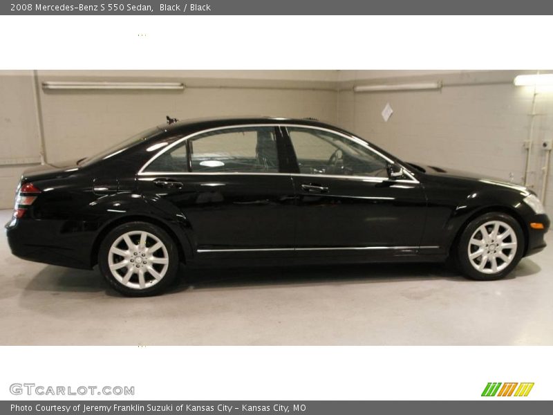 Black / Black 2008 Mercedes-Benz S 550 Sedan