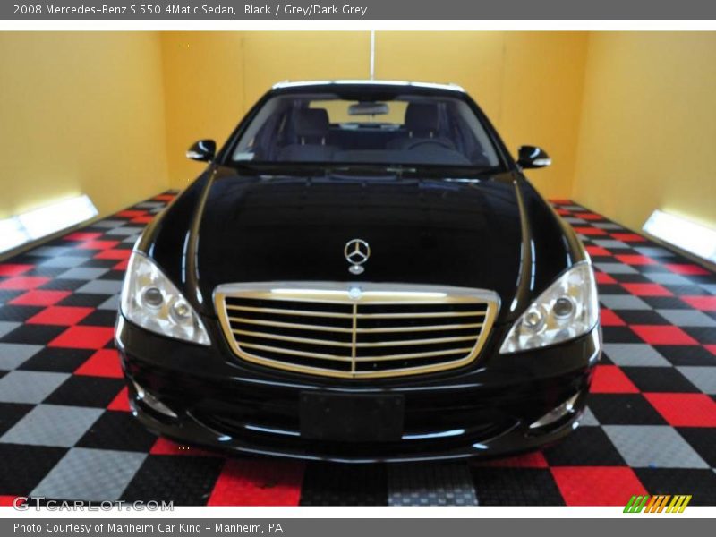 Black / Grey/Dark Grey 2008 Mercedes-Benz S 550 4Matic Sedan