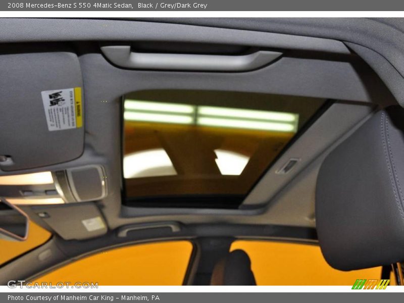 Black / Grey/Dark Grey 2008 Mercedes-Benz S 550 4Matic Sedan