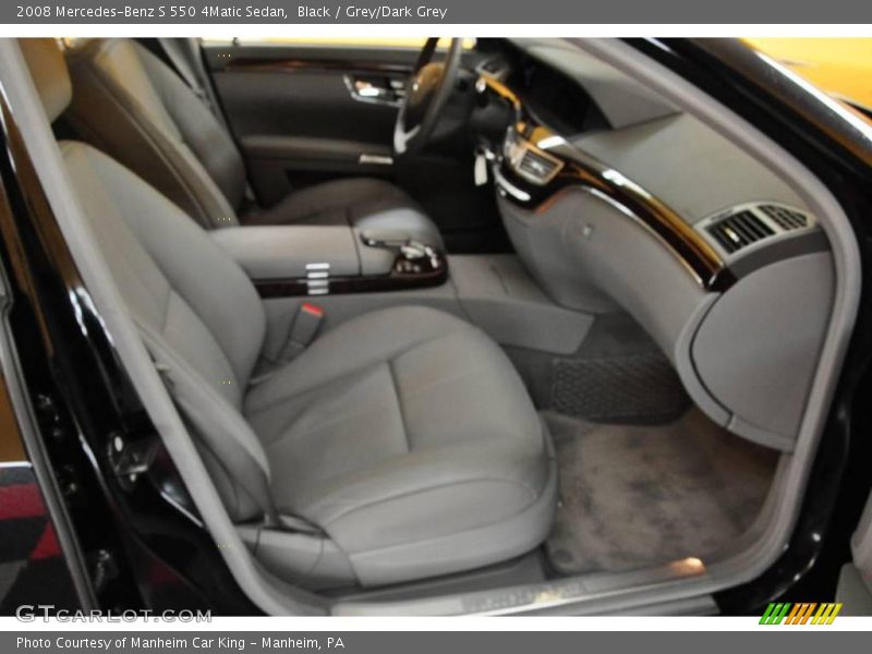 Black / Grey/Dark Grey 2008 Mercedes-Benz S 550 4Matic Sedan
