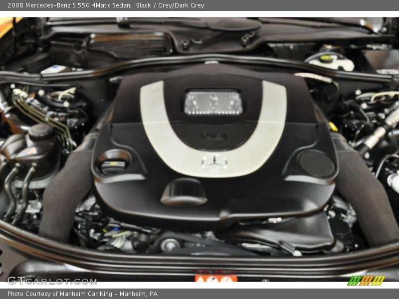 Black / Grey/Dark Grey 2008 Mercedes-Benz S 550 4Matic Sedan