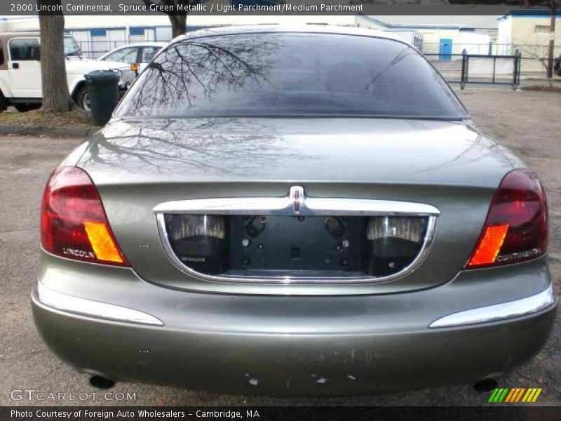Spruce Green Metallic / Light Parchment/Medium Parchment 2000 Lincoln Continental