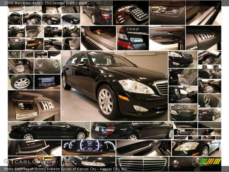 Black / Black 2008 Mercedes-Benz S 550 Sedan