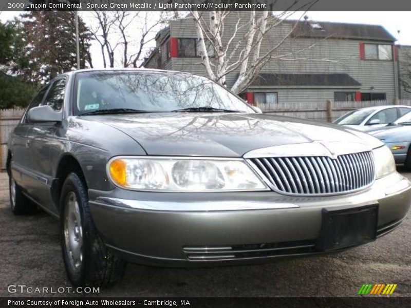 Spruce Green Metallic / Light Parchment/Medium Parchment 2000 Lincoln Continental
