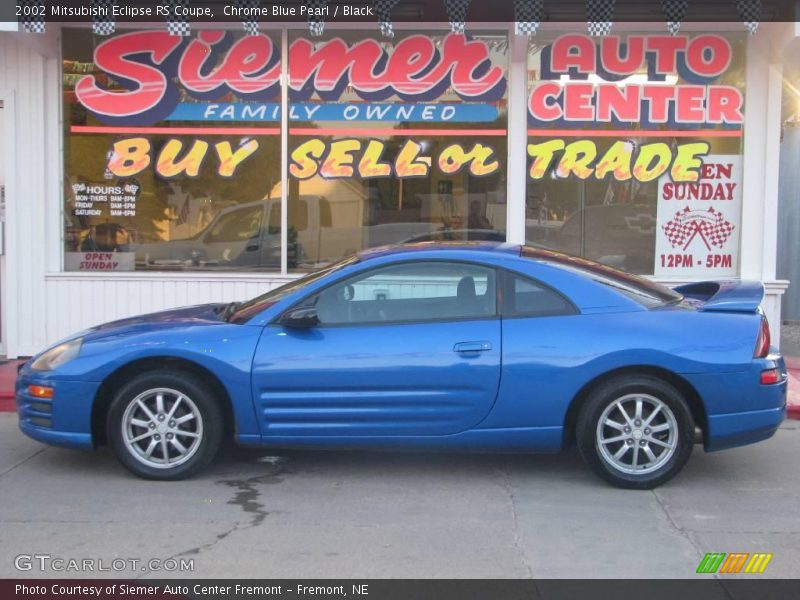 Chrome Blue Pearl / Black 2002 Mitsubishi Eclipse RS Coupe