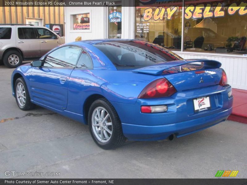 Chrome Blue Pearl / Black 2002 Mitsubishi Eclipse RS Coupe