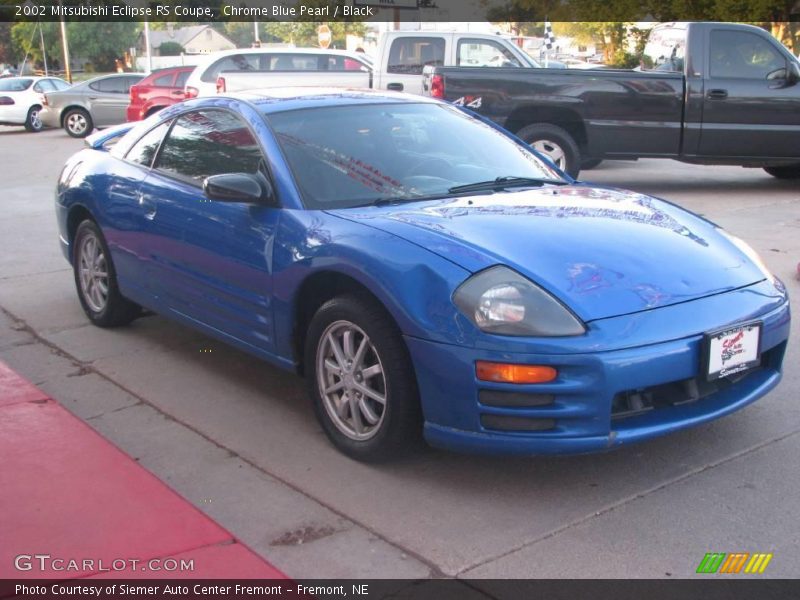 Chrome Blue Pearl / Black 2002 Mitsubishi Eclipse RS Coupe