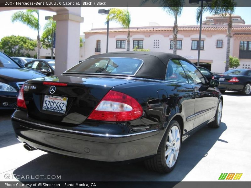 Black / Black 2007 Mercedes-Benz CLK 350 Cabriolet