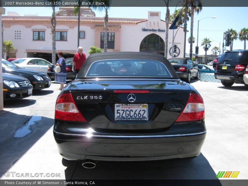 Black / Black 2007 Mercedes-Benz CLK 350 Cabriolet