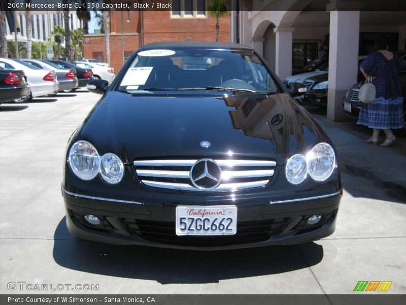 Black / Black 2007 Mercedes-Benz CLK 350 Cabriolet