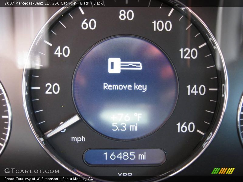 Black / Black 2007 Mercedes-Benz CLK 350 Cabriolet