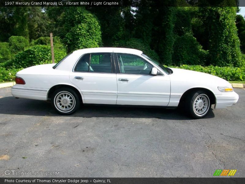 Vibrant White / Light Graphite 1997 Mercury Grand Marquis LS