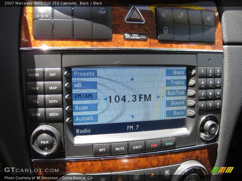 Black / Black 2007 Mercedes-Benz CLK 350 Cabriolet