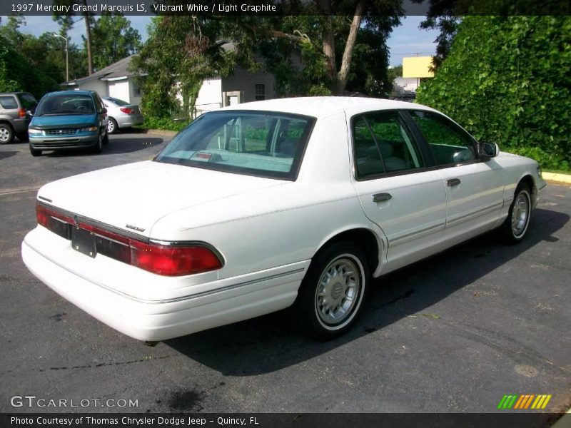 Vibrant White / Light Graphite 1997 Mercury Grand Marquis LS