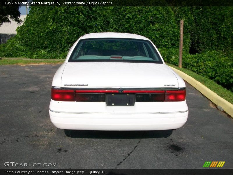Vibrant White / Light Graphite 1997 Mercury Grand Marquis LS