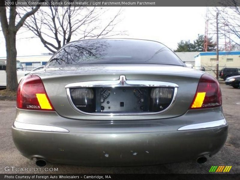 Spruce Green Metallic / Light Parchment/Medium Parchment 2000 Lincoln Continental