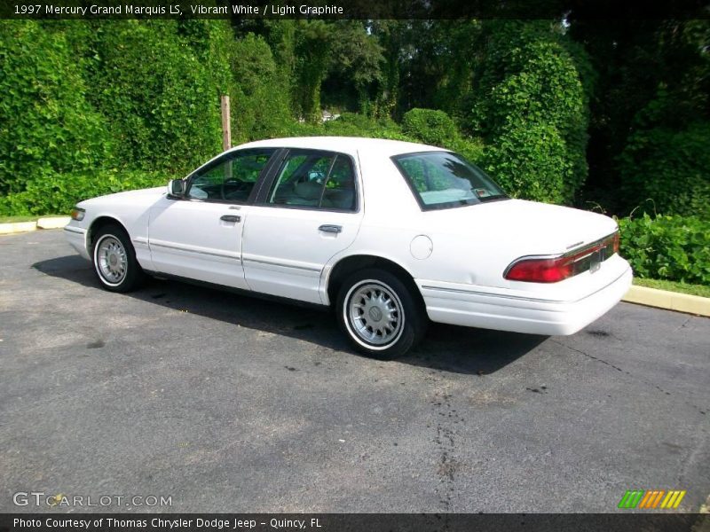 Vibrant White / Light Graphite 1997 Mercury Grand Marquis LS