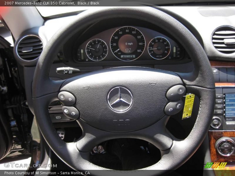 Black / Black 2007 Mercedes-Benz CLK 350 Cabriolet
