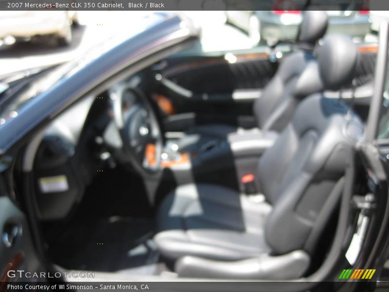 Black / Black 2007 Mercedes-Benz CLK 350 Cabriolet