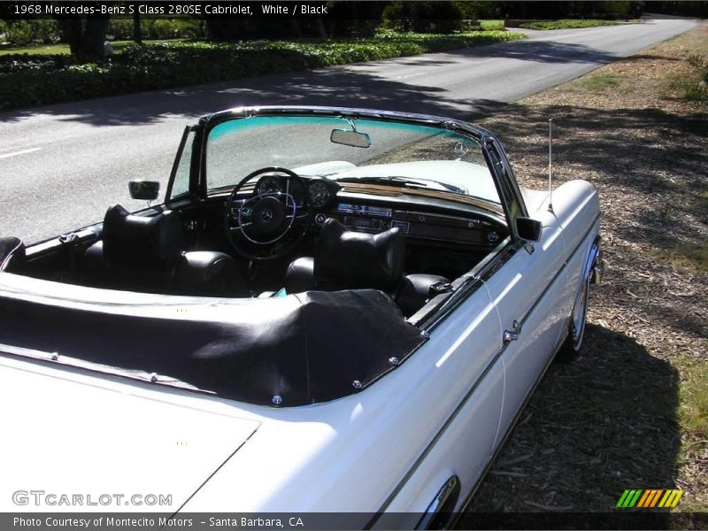 White / Black 1968 Mercedes-Benz S Class 280SE Cabriolet